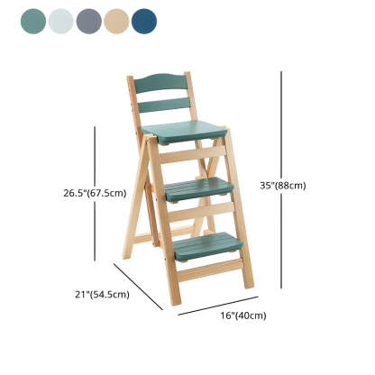 Nordic folding square bar & counter stools in wood