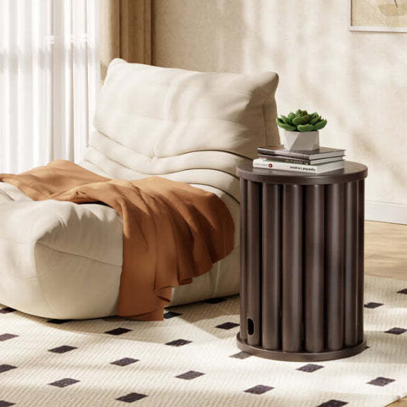 Chinese Rubberwood Round Stackable Low Stool