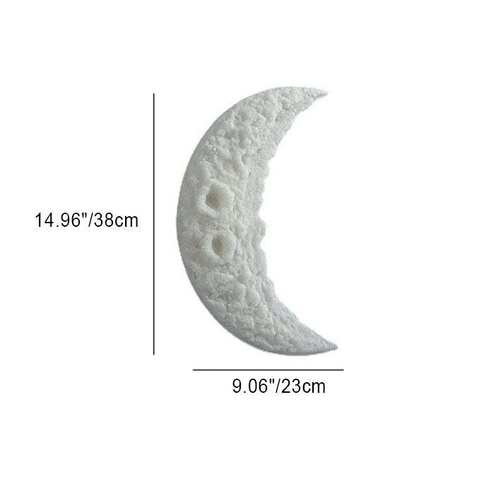 Contemporary Moon Carving Resin LED Sconce — Infinitely Dimmable / 110V-120V For US/CA
