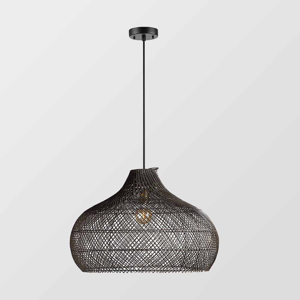 Modern Rattan Handwoven Island Pendant Light