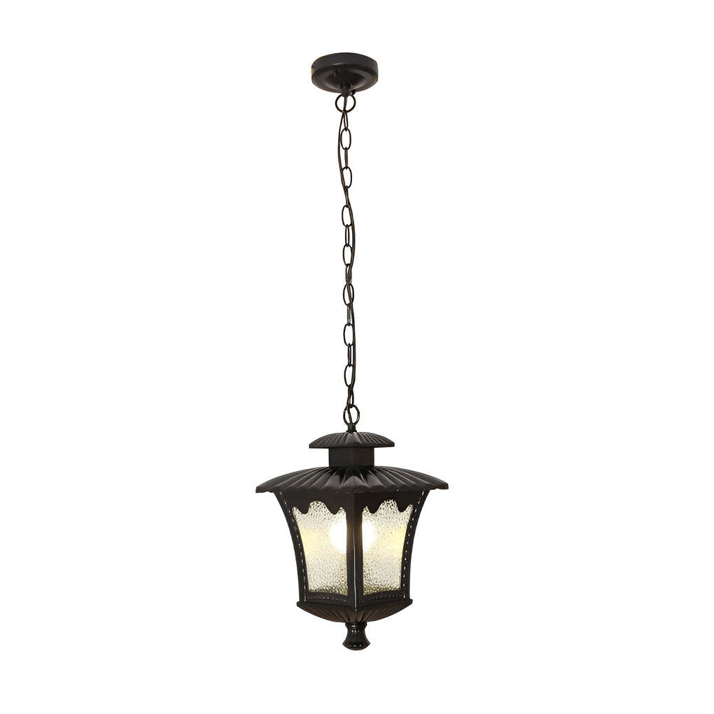 Retro Water Drops Glass Waterproof European Style Outdoor Chandelier-Lighom