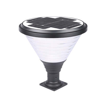 18.9-Inch H 1-Light Black Round Pier Mount Post Light-Lighom