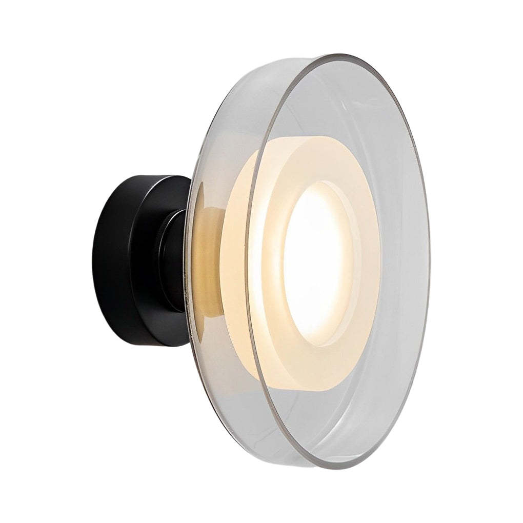 Round Glass LED Postmodern Wall Sconce