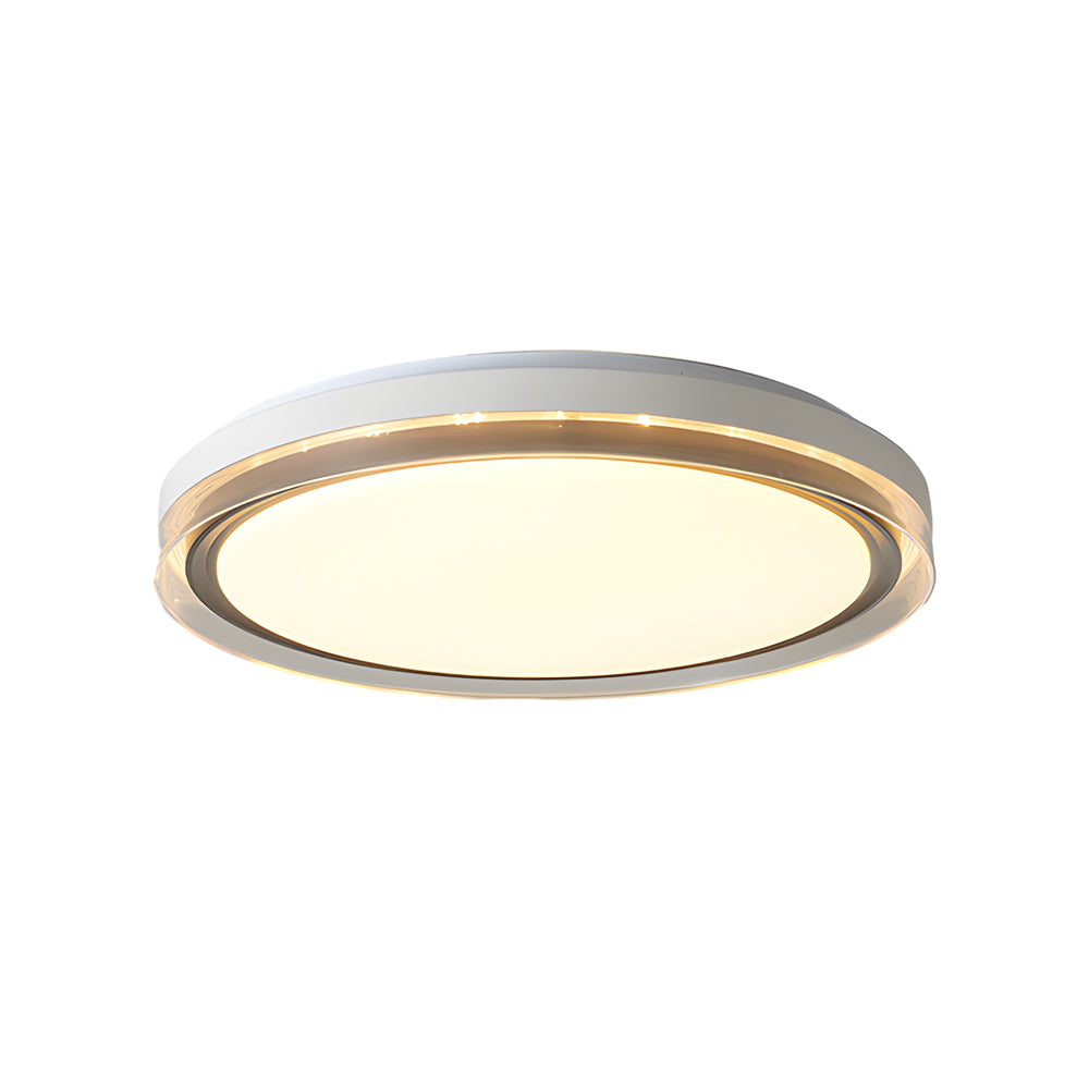 Round Acrylic Dimmable LED White Modern Ceiling Light