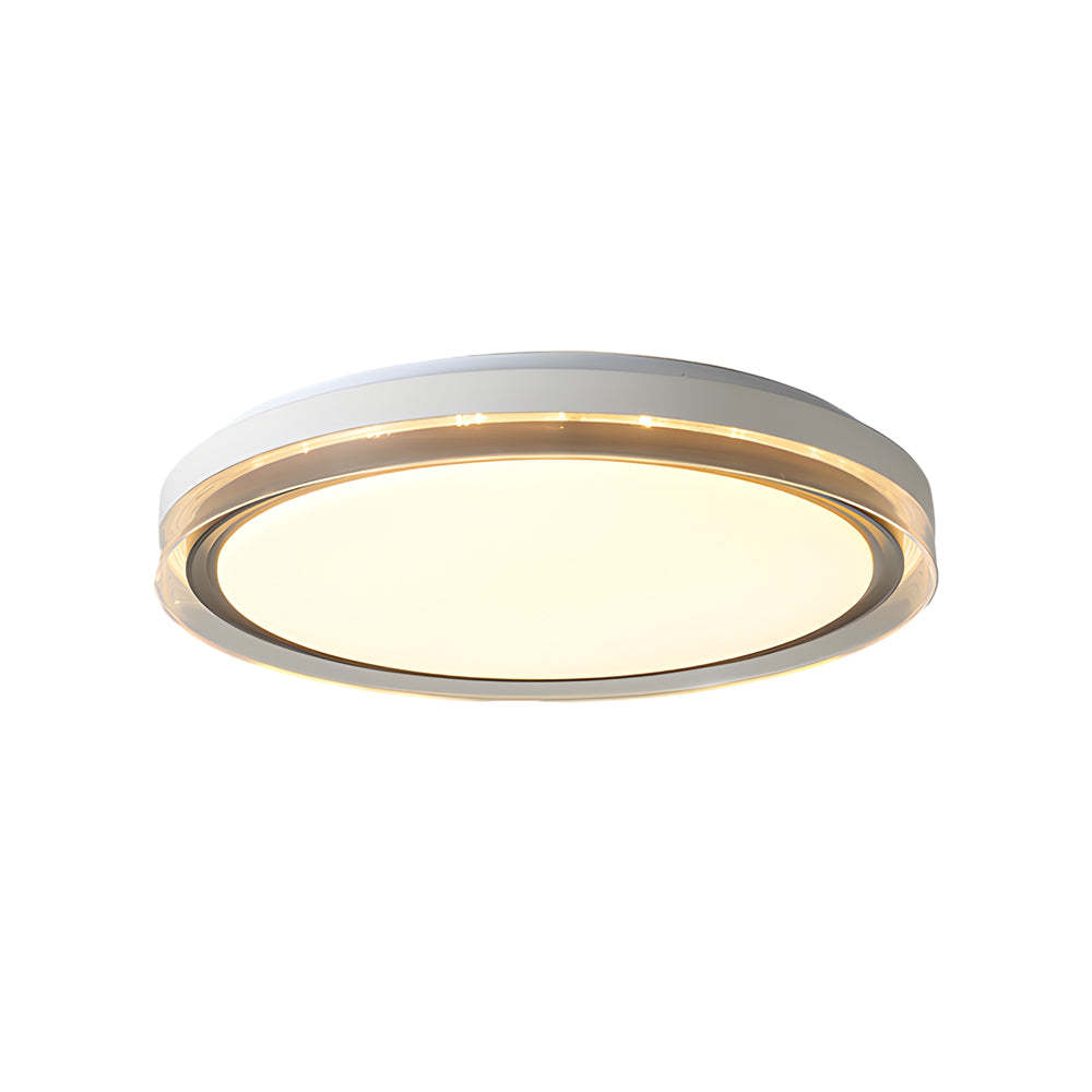 Round Acrylic Dimmable LED White Modern Ceiling Light