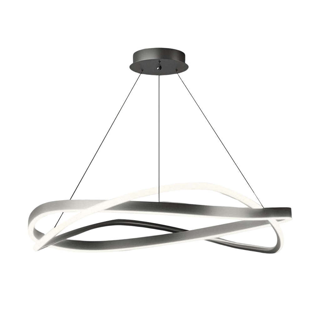 Circular Wave Ring Dimmable Minimalist Nordic Chandelier