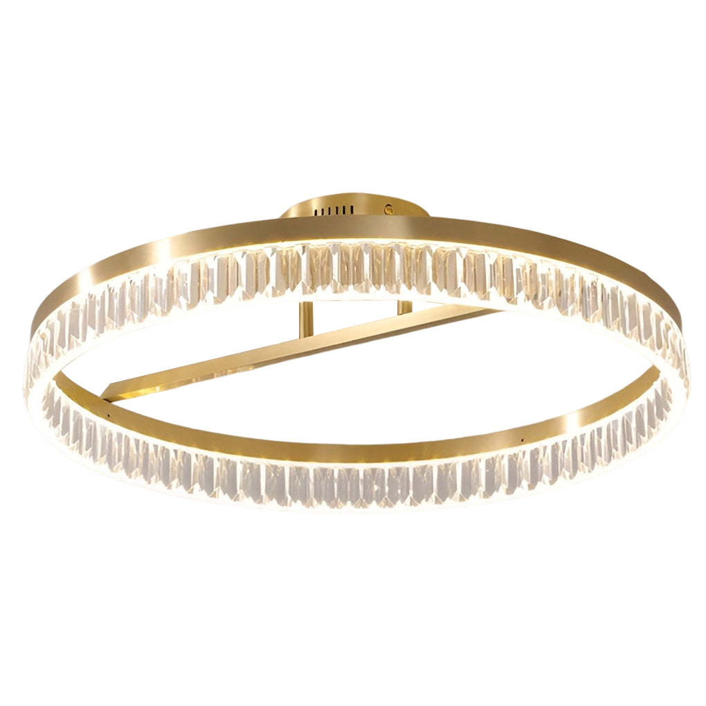 Minimalist Round LED Gold Modern Flush Mount Lamp