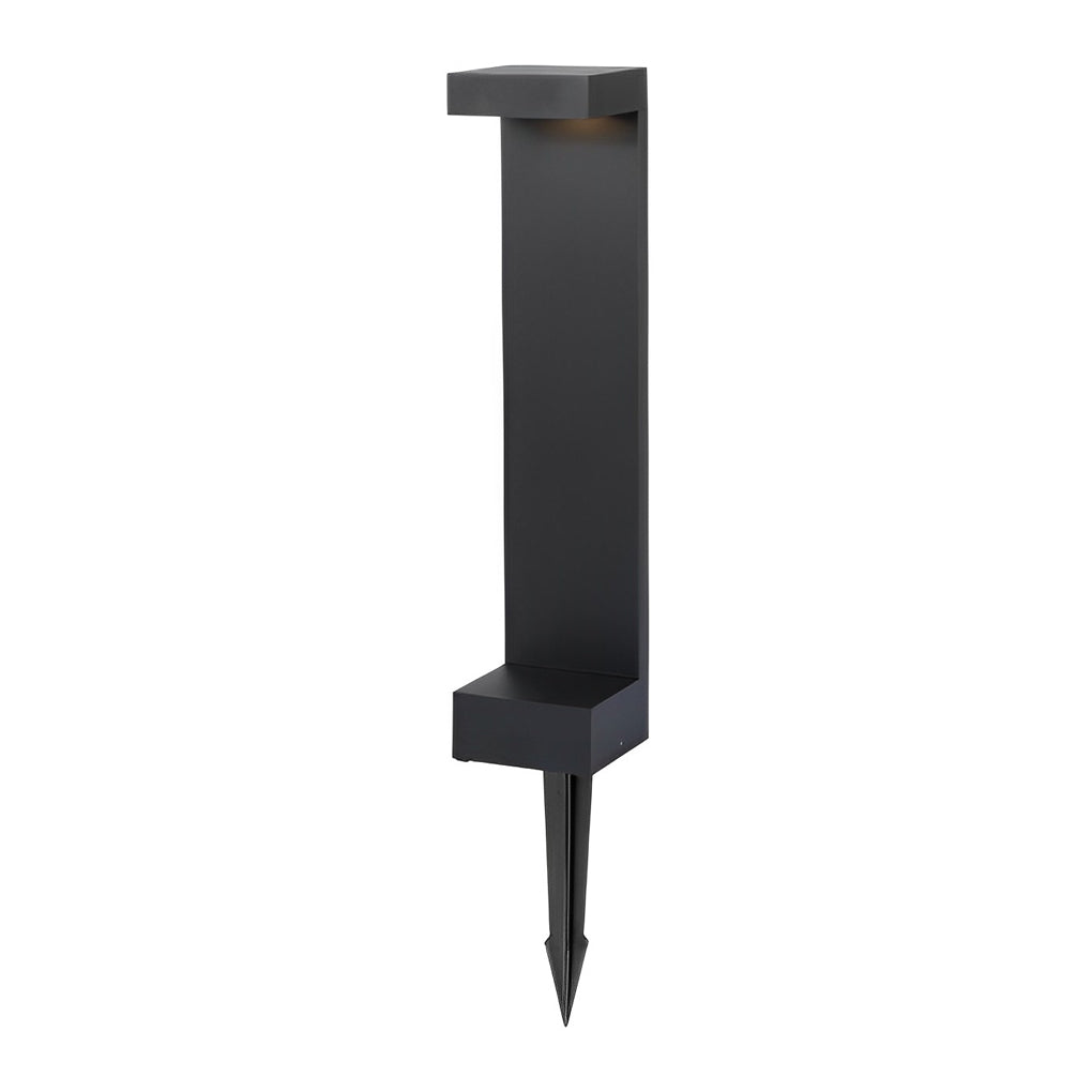 I-Shaped Waterproof Aluminum LED Black Modern Outdoor Pathway Lights-Lighom