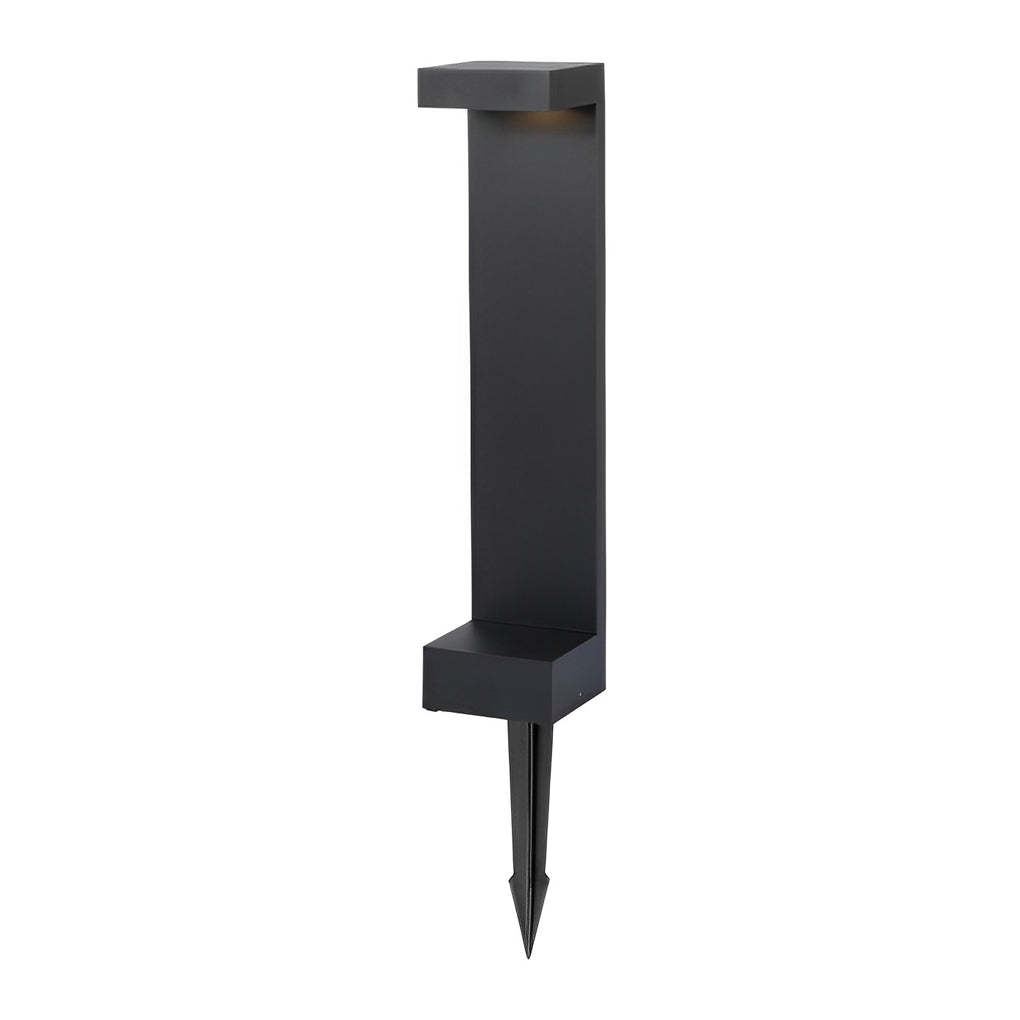 I-Shaped Waterproof Aluminum LED Black Modern Outdoor Pathway Lights-Lighom