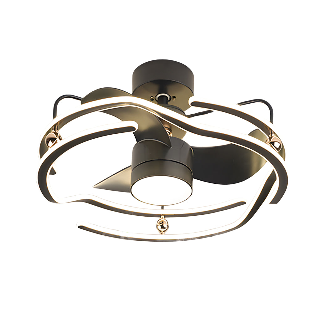23.6 in. Low Profile Dimmable Ceiling Fan with Remote