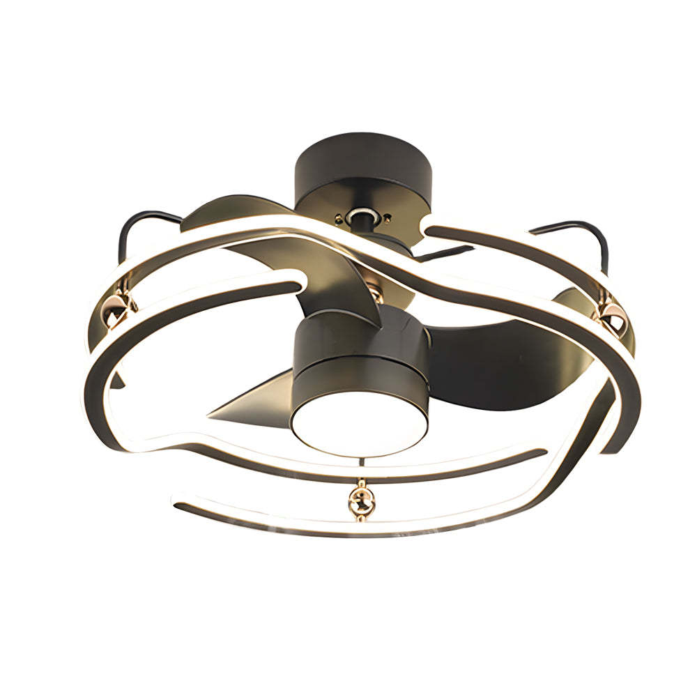23.6 in. Low Profile Dimmable Ceiling Fan with Remote