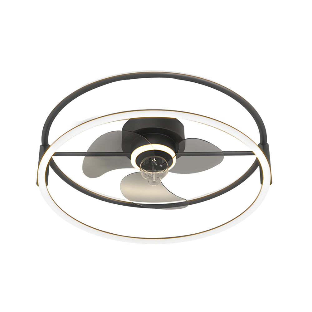 Minimalist Ring 3-Step Dimming LED Bladeless Ceiling Fan