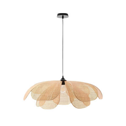 Rattan Flower Petal Dimmable Japanese Chandelier
