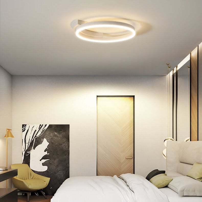 Minimalist Round LED Flush Mount Light