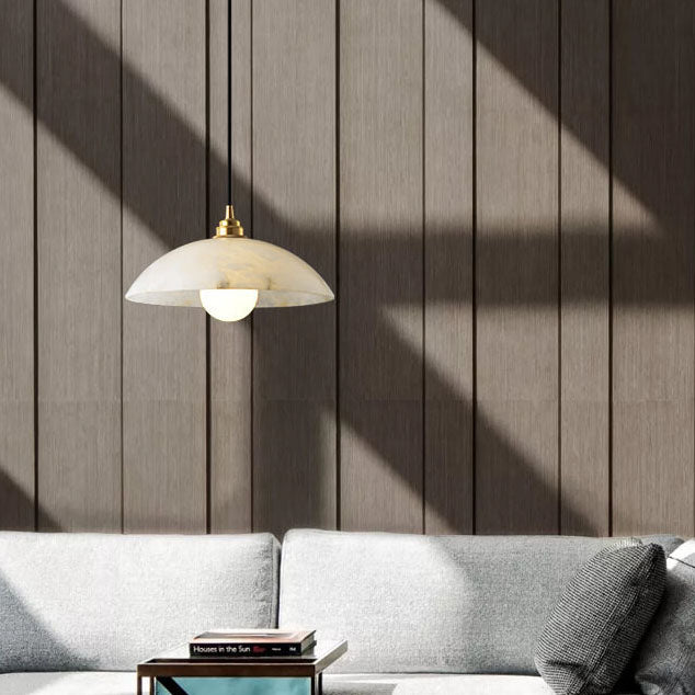Nordic Spanish Marble Dome Pendant Light — 220V-240V For UK/AU
