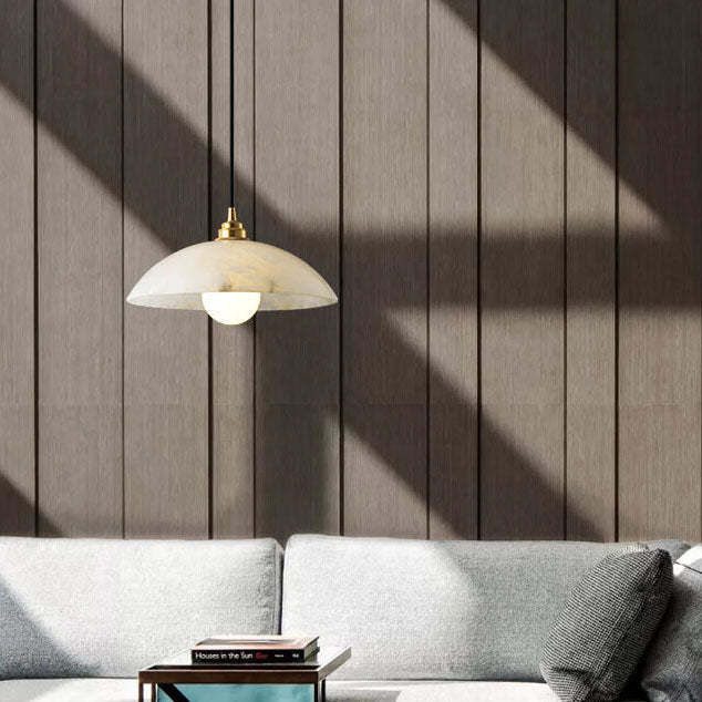 Nordic Spanish Marble Dome Pendant Light — 220V-240V For UK/AU