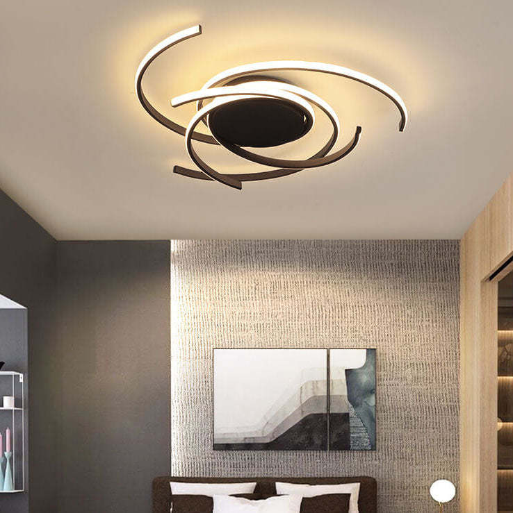 Minimalist Circle Strip Aluminum Ceiling Light