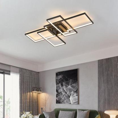 Modern Rectangular Splicing Aluminum LED Flush Mount Light