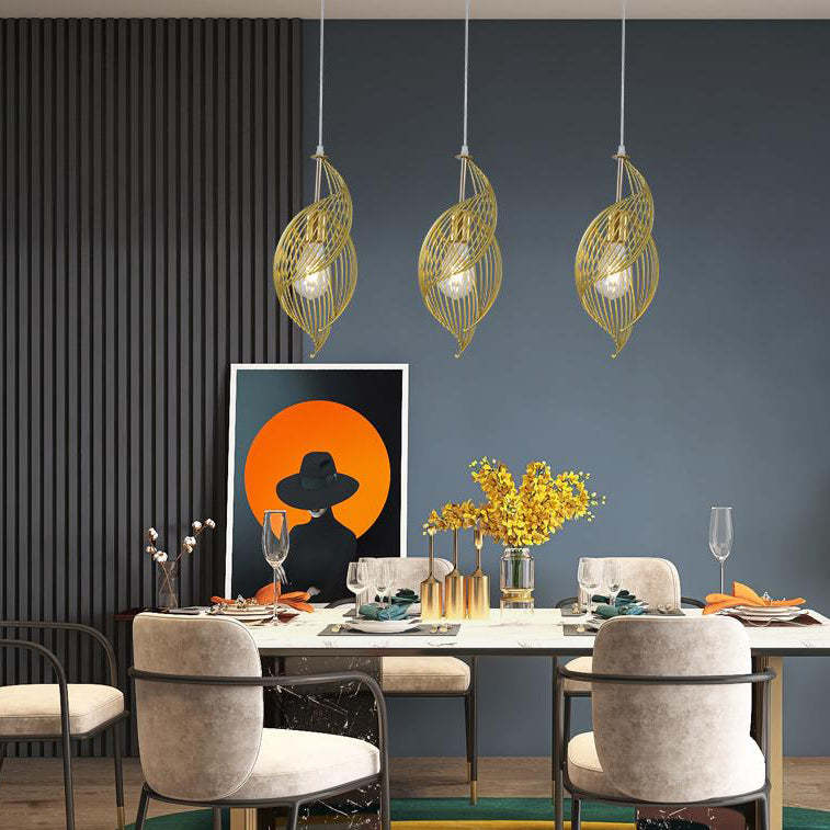 Nordic Iron Sea Snail Pendant Light