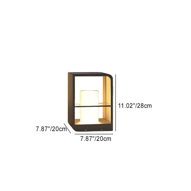 Minimalist Solar Cubic Landscape Light