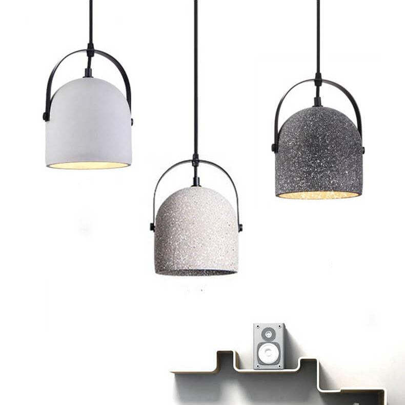 Nordic Cement Cylinder Pendant Light