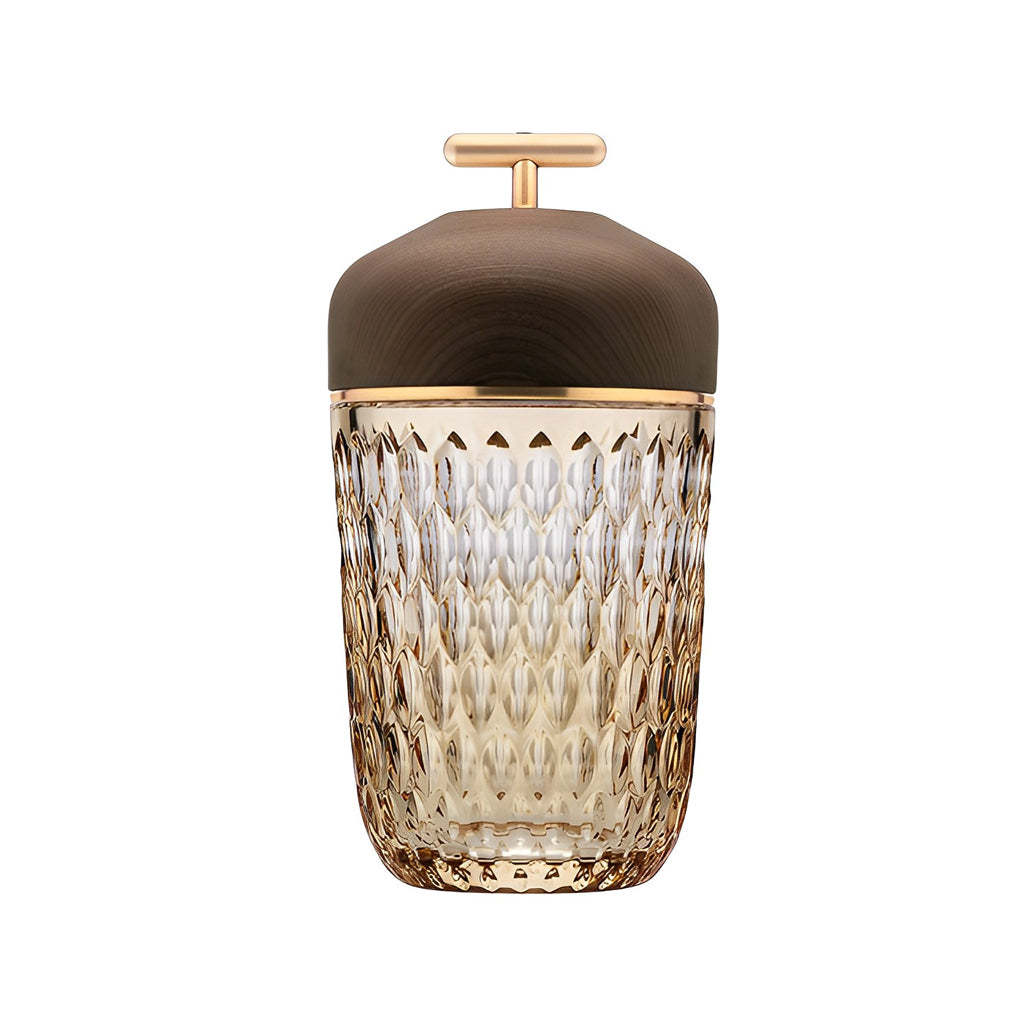 Pretty Cup-Shape Crystal Glass Ambient Lamp