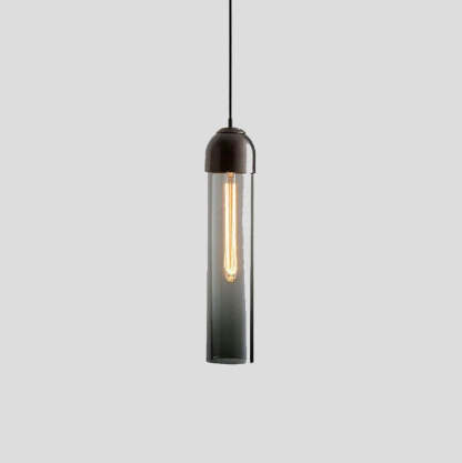 Minimalist Tube Glass LED Pendant Light