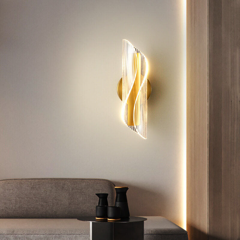Modern Acrylic Curly LED Wall Sconce