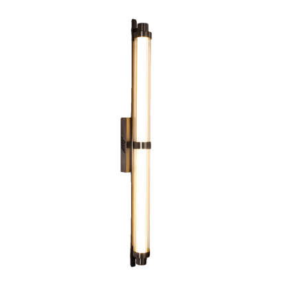 Modern Long Acrylic Tube LED Metallic Indoor Sconce Wall Lamp, 27.55''/35.43-Lighom