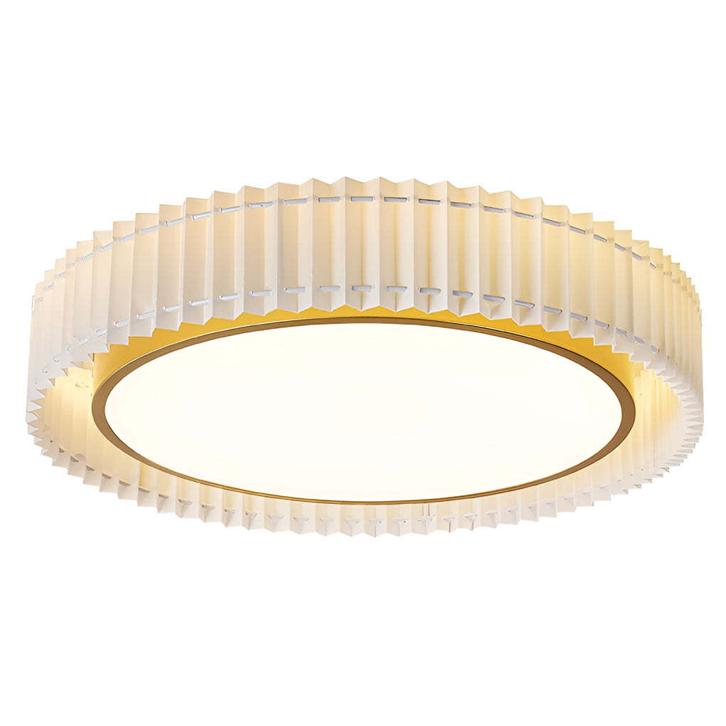 Circular Pleated Dimming Nordic Ceiling Chandelier