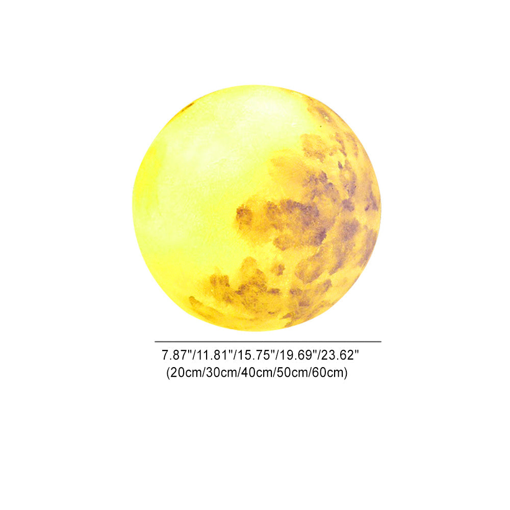 Contemporary Moon Resin Outdoor Landscape Light