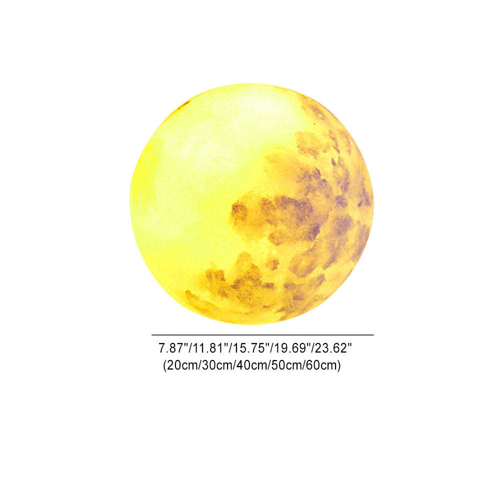 Contemporary Moon Resin Outdoor Landscape Light