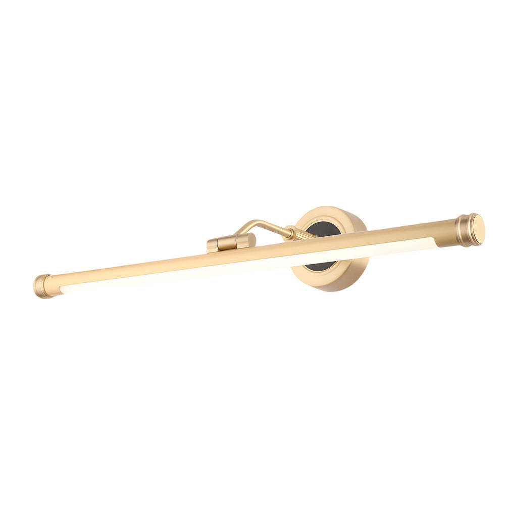 Elegant Linear Gold/Black LED Vanity Light for Bathroom - Vintage Style-Lighom