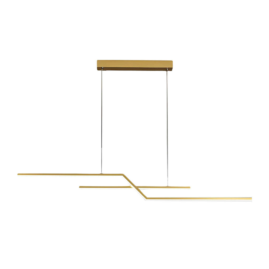 Minimalist Linear LED Dimmable Modern Chandelier