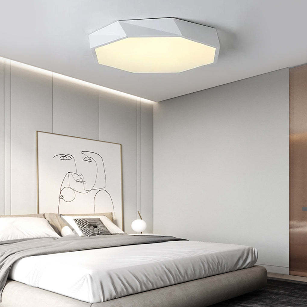 Geometric LED Modern Flush Mount Light