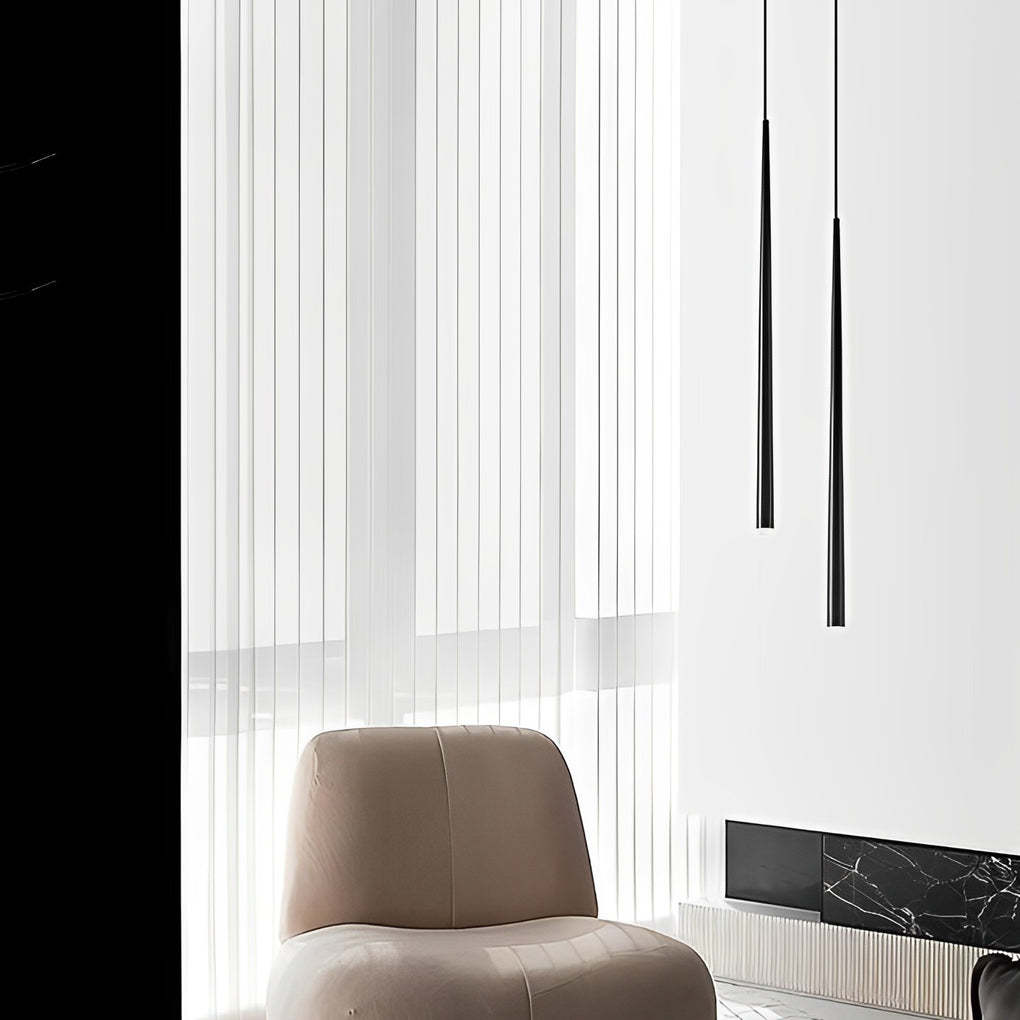 Minimalist Conical Black Nordic Pendant