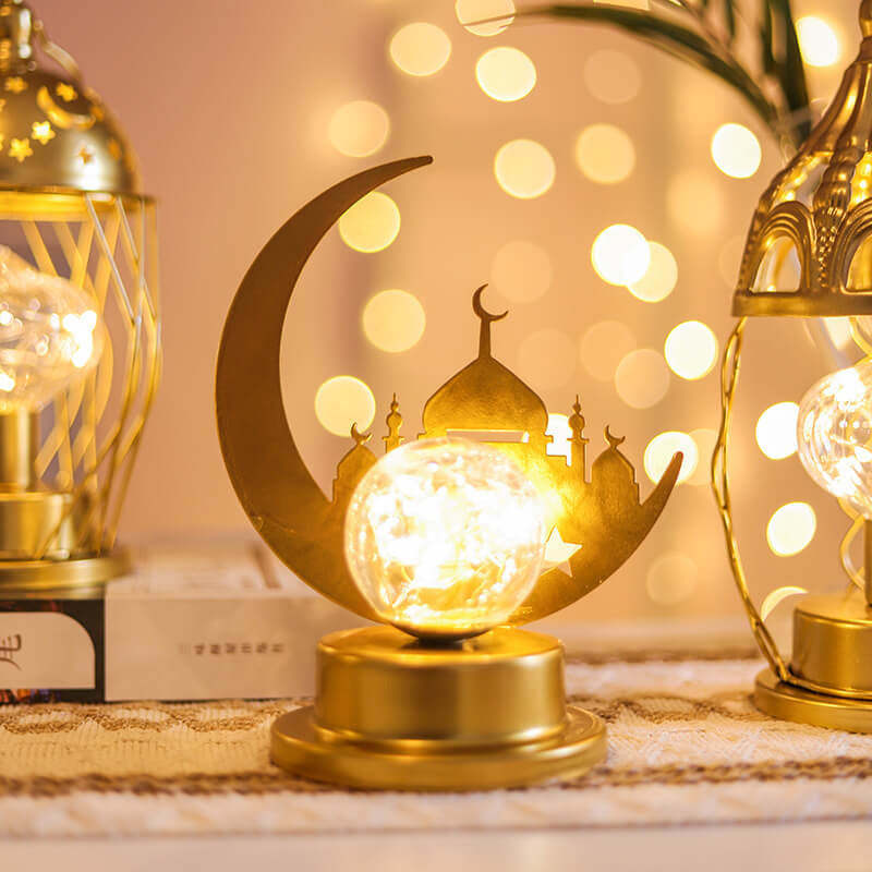 Muslim Eid Moon Castle LED Night Table Lamp
