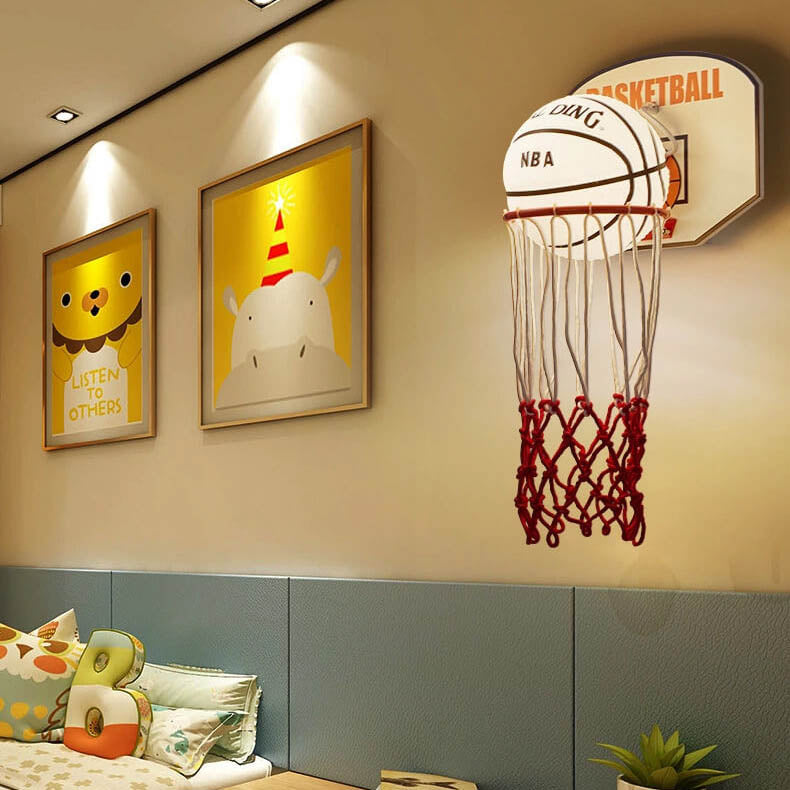 Cartoon Basketball Wall Sconce
