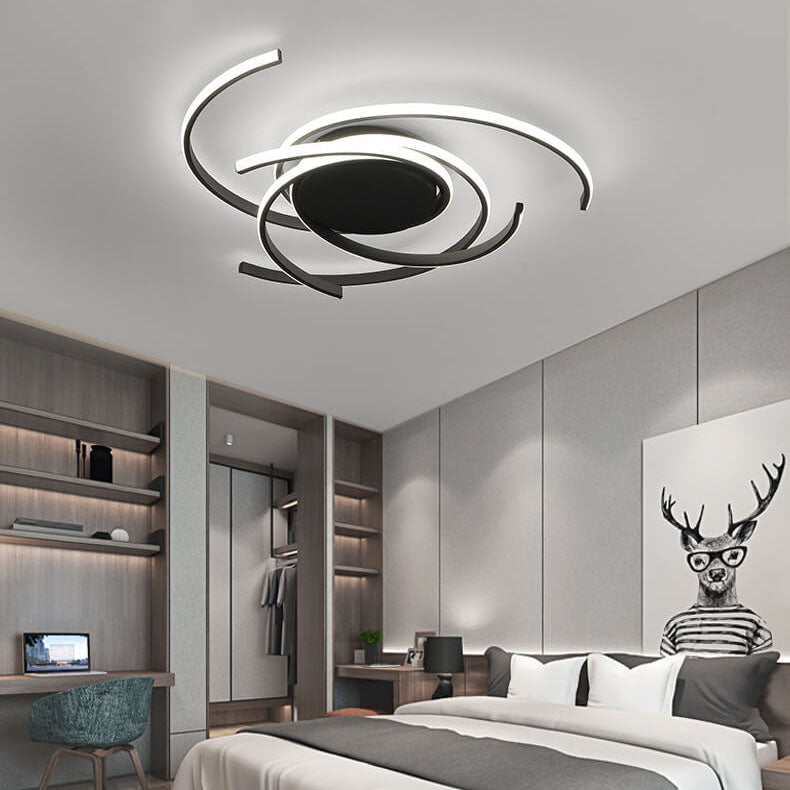 Minimalist Circle Strip Aluminum Ceiling Light