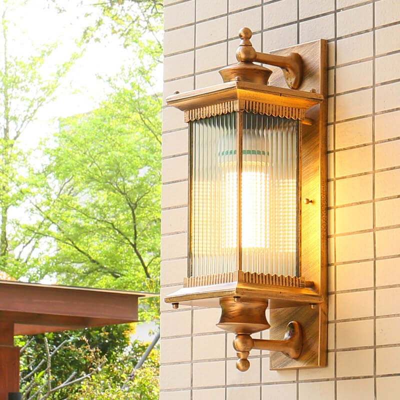 Retro Rectangular Outdoor Wall Sconce