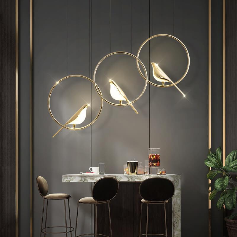 Nordic Bird Acrylic LED Chandelier