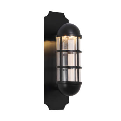 Inspired by Telephone Booth Retro Iron and Glass LED Sconce Light-Lighom