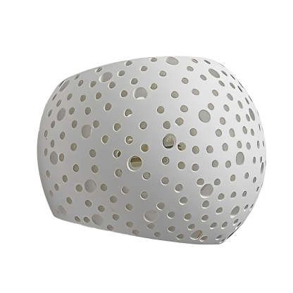 Round Creative Hollow LED up and down Lighting White Nordic Wall Lamp-Lighom