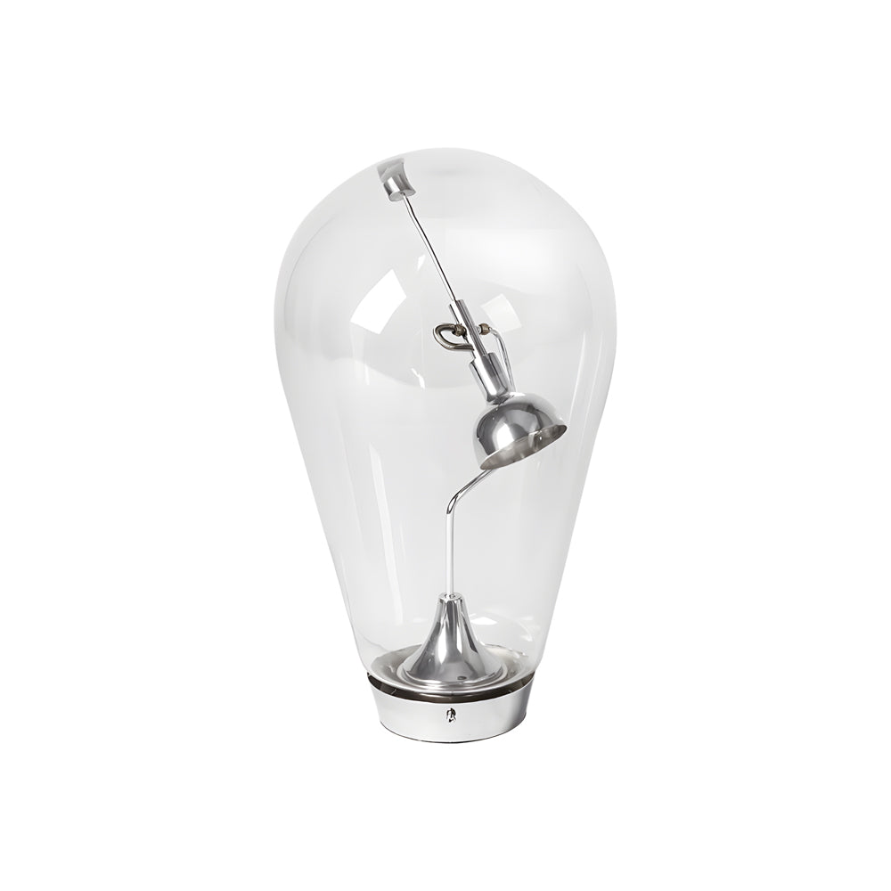 Touch-Dimming Glass Bulb Desk Lamp with Industrial Magnetic Control Design-Lighom