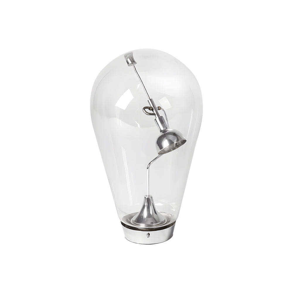 Touch-Dimming Glass Bulb Desk Lamp with Industrial Magnetic Control Design-Lighom
