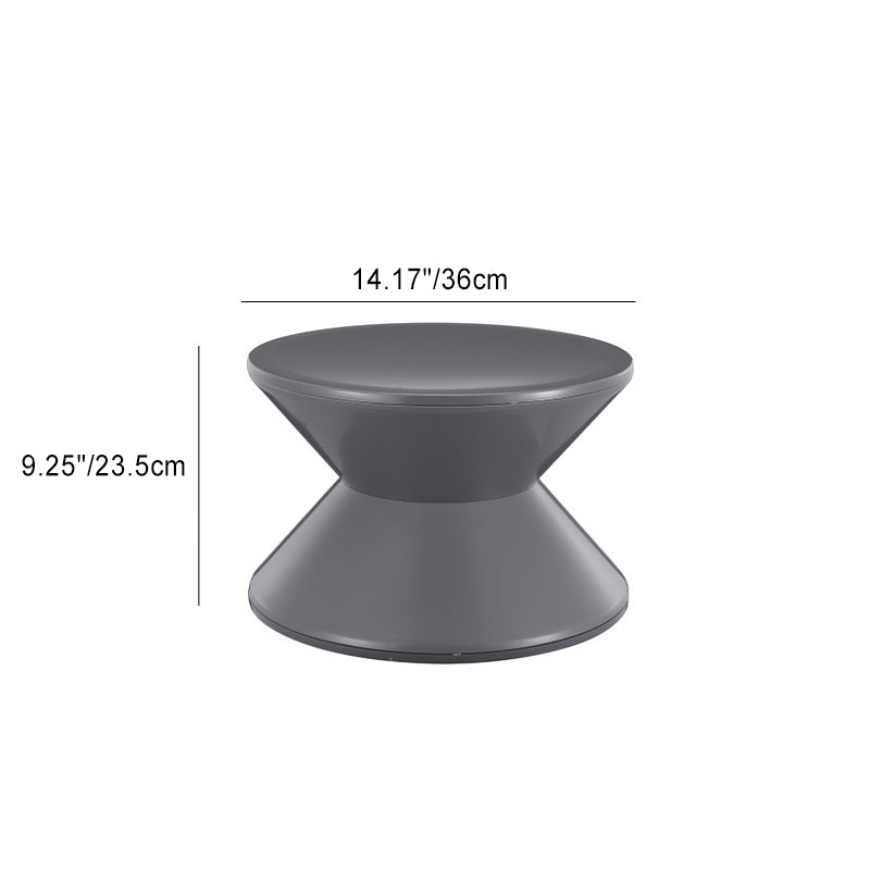 Minimalist Hourglass Plastic Chair — Black