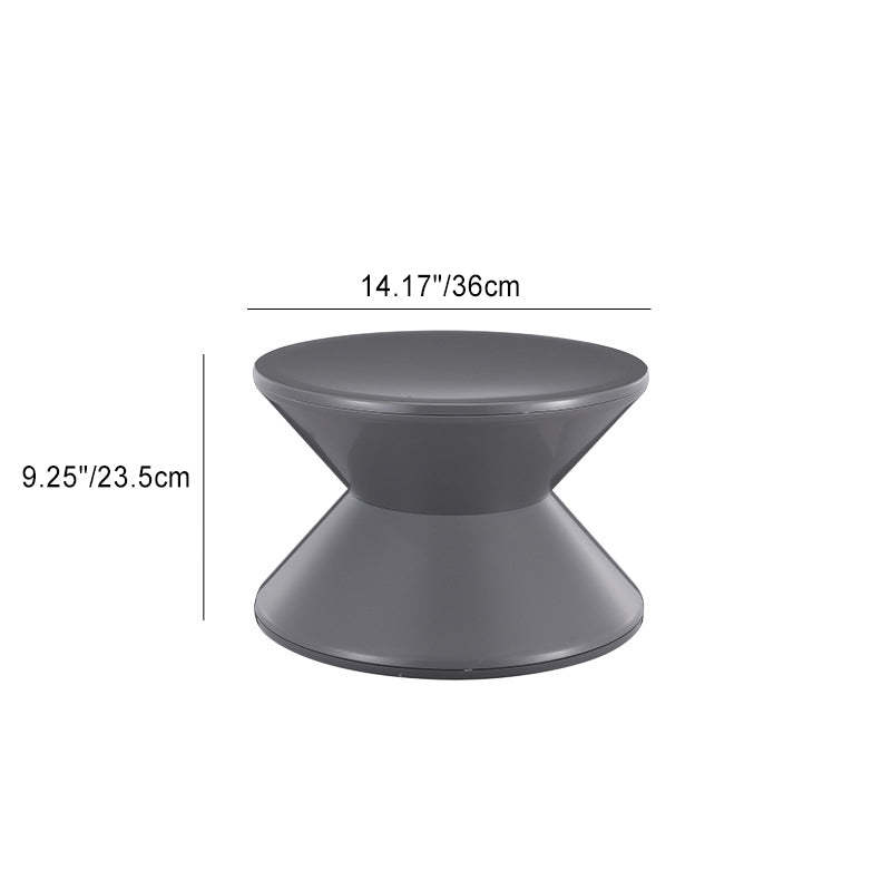 Minimalist Hourglass Plastic Chair — Black