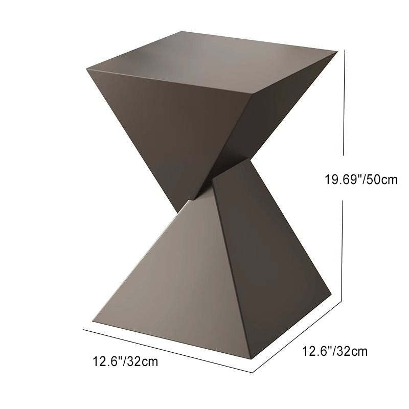 Minimalist Funnel Metal End Table