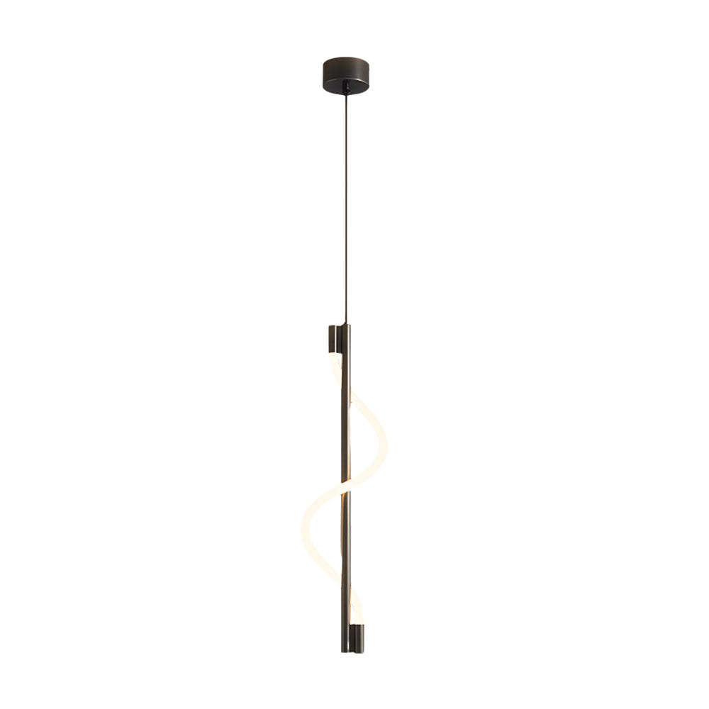 Modern Vertical Spiral Rope LED Dimmable Pendant