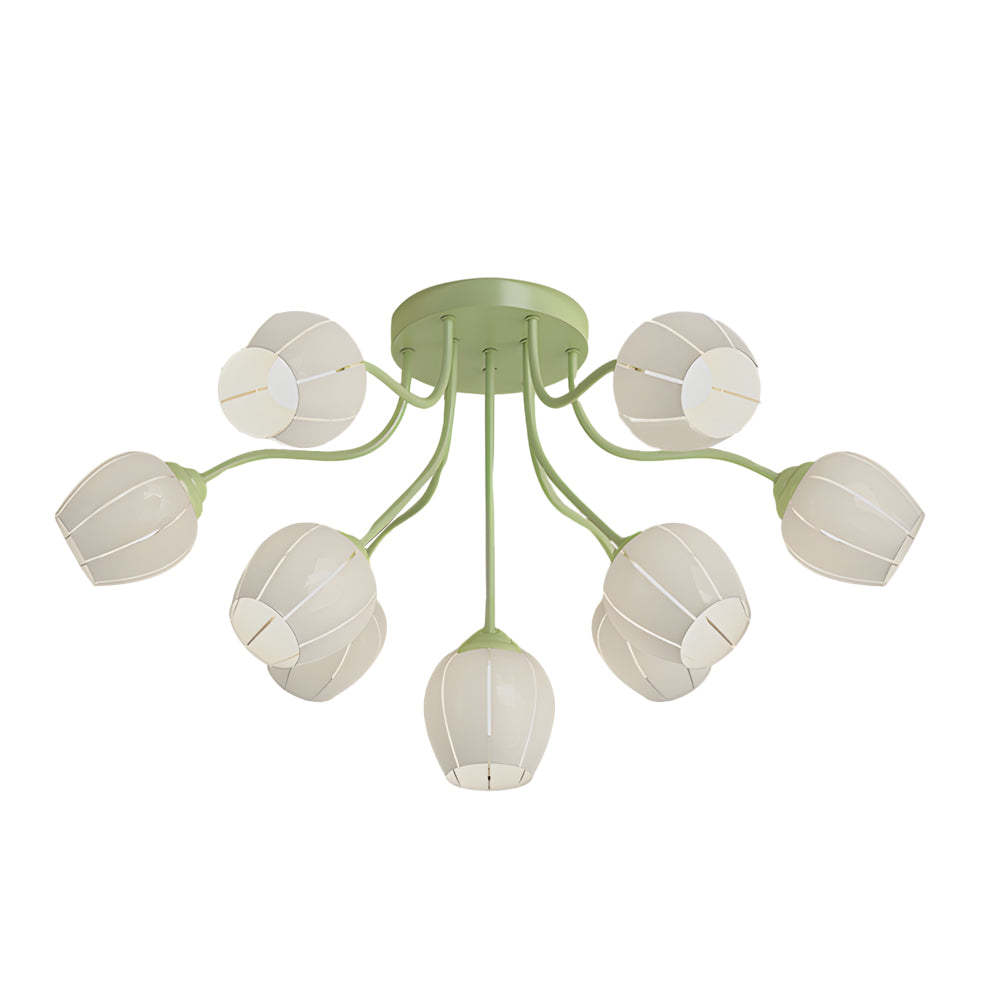 Flower Dimmable French Style Ceiling Light